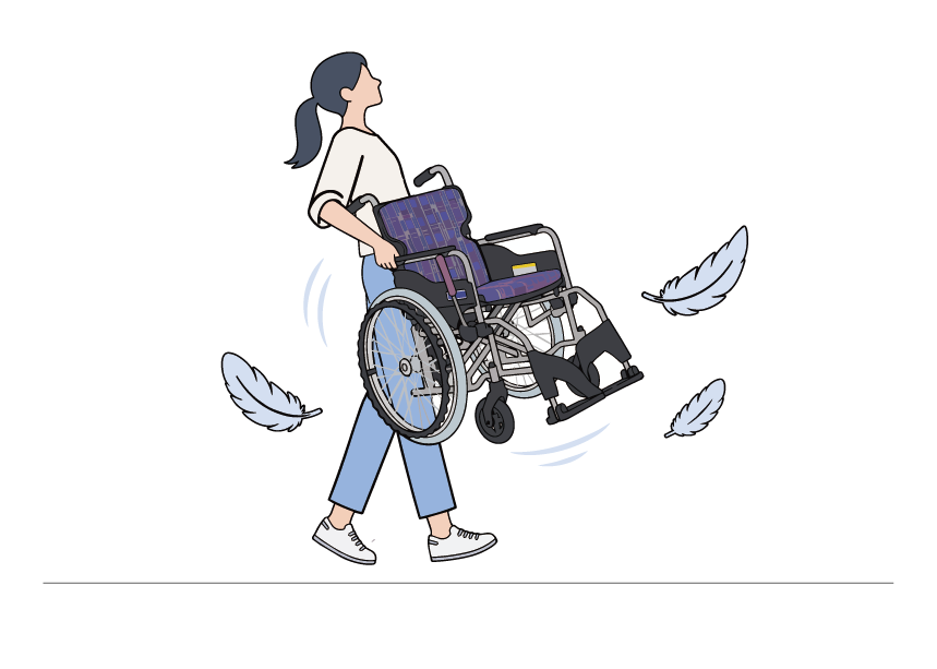 軽量車いすとは？「軽い車いす」と「押しやすい車いす」の違い
